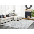 thumbnail image 1 of Mark&Day Area Rugs, 2x3 Lamperen Traditional Charcoal Area Rug, Grey White Carpet for Living Room, Bedroom or Kitchen (2' x 3'), 1 of 1