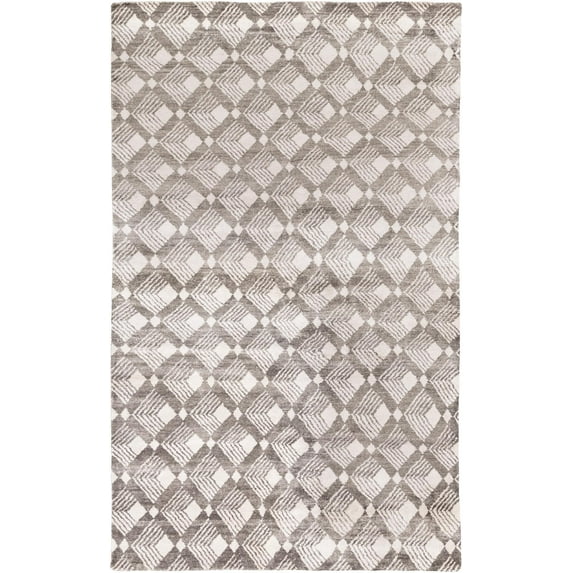 Mark&Day Area Rugs, 2x3 Lewisville Modern Gray/White Area Rug, Brown Ivory Carpet for Living Room, Bedroom or Kitchen (2' x 3')