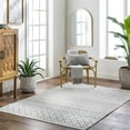 thumbnail image 1 of Mark&Day Area Rugs, 2x3 Louise Global Gray Area Rug, Cream Charcoal Slate Carpet for Living Room, Bedroom or Kitchen (2' x 3'), 1 of 5