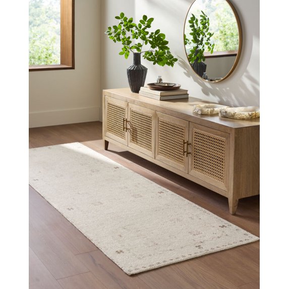 Mark&Day Area Rugs, 2x3 Lucila Cottage Ivory Area Rug, Ivory Taupe Sandstone Carpet for Hallway, Kitchen, Bedroom or Living Room (2' x 3')