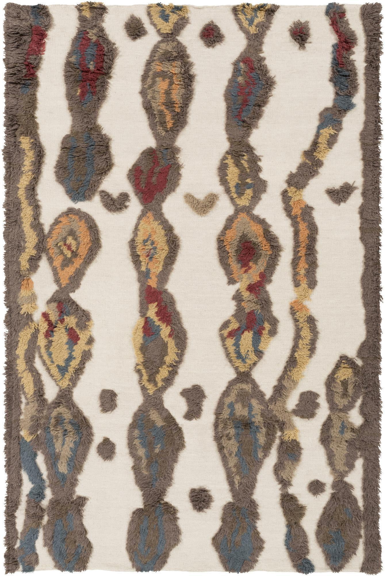 Mark&Day Wool Rugs, 2x3 Magazine Global Shag Khaki Area Rug, Green ...