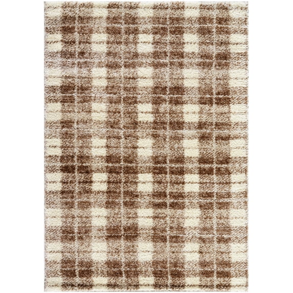 Mark&Day Area Rugs, 2x3 Megham Global Dark Brown Area Rug, Brown Ivory Carpet for Living Room, Bedroom or Kitchen (2' x 2'11")