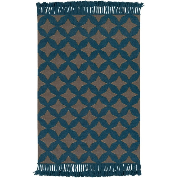 Mark&Day Area Rugs, 2x3 Mekoryuk Modern Charcoal Area Rug, Blue Brown Gold Carpet for Living Room, Bedroom or Kitchen (2' x 3')
