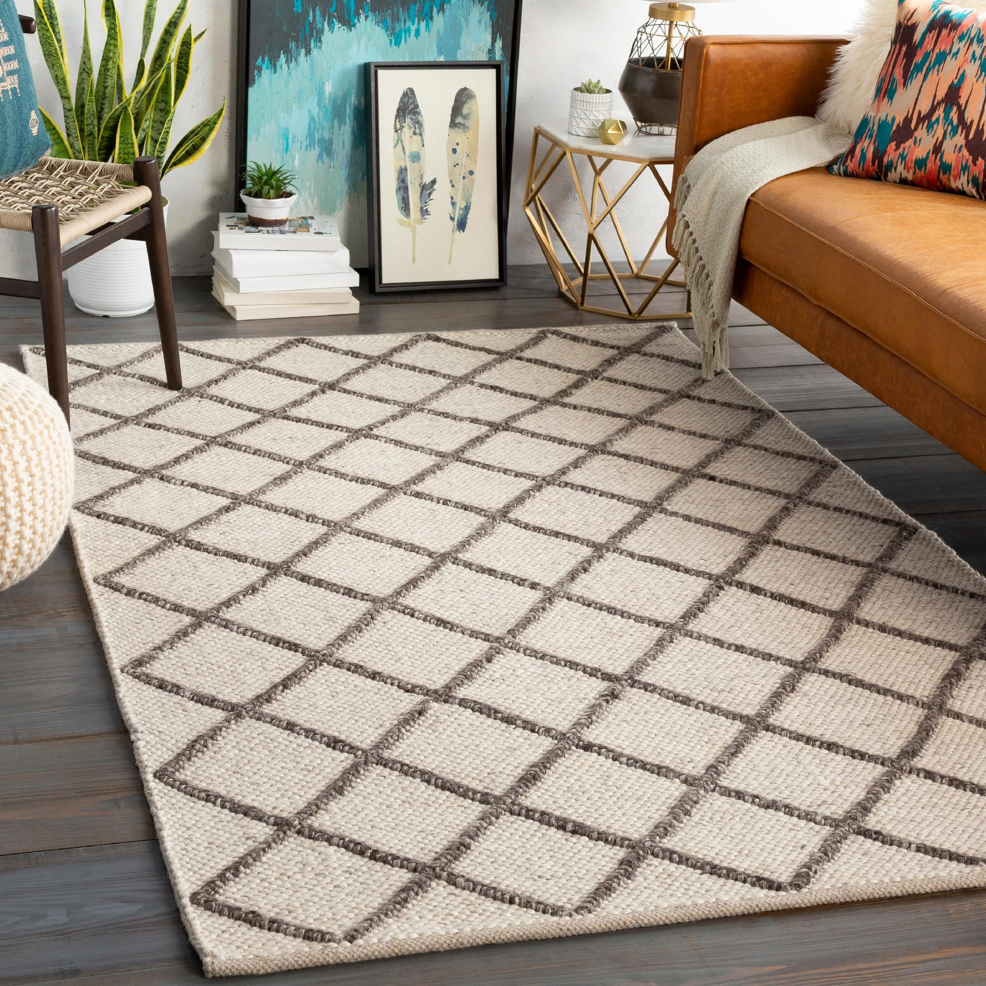 Mark&Day Area Rugs, 2x3 Modena Modern Cream Area Rug, Beige Brown ...