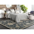 thumbnail image 1 of Mark&Day Wool Rugs, 2x3 Ness Traditional Navy Area Rug, Blue Brown Beige Carpet for Living Room, Bedroom or Kitchen (2' x 3'), 1 of 9