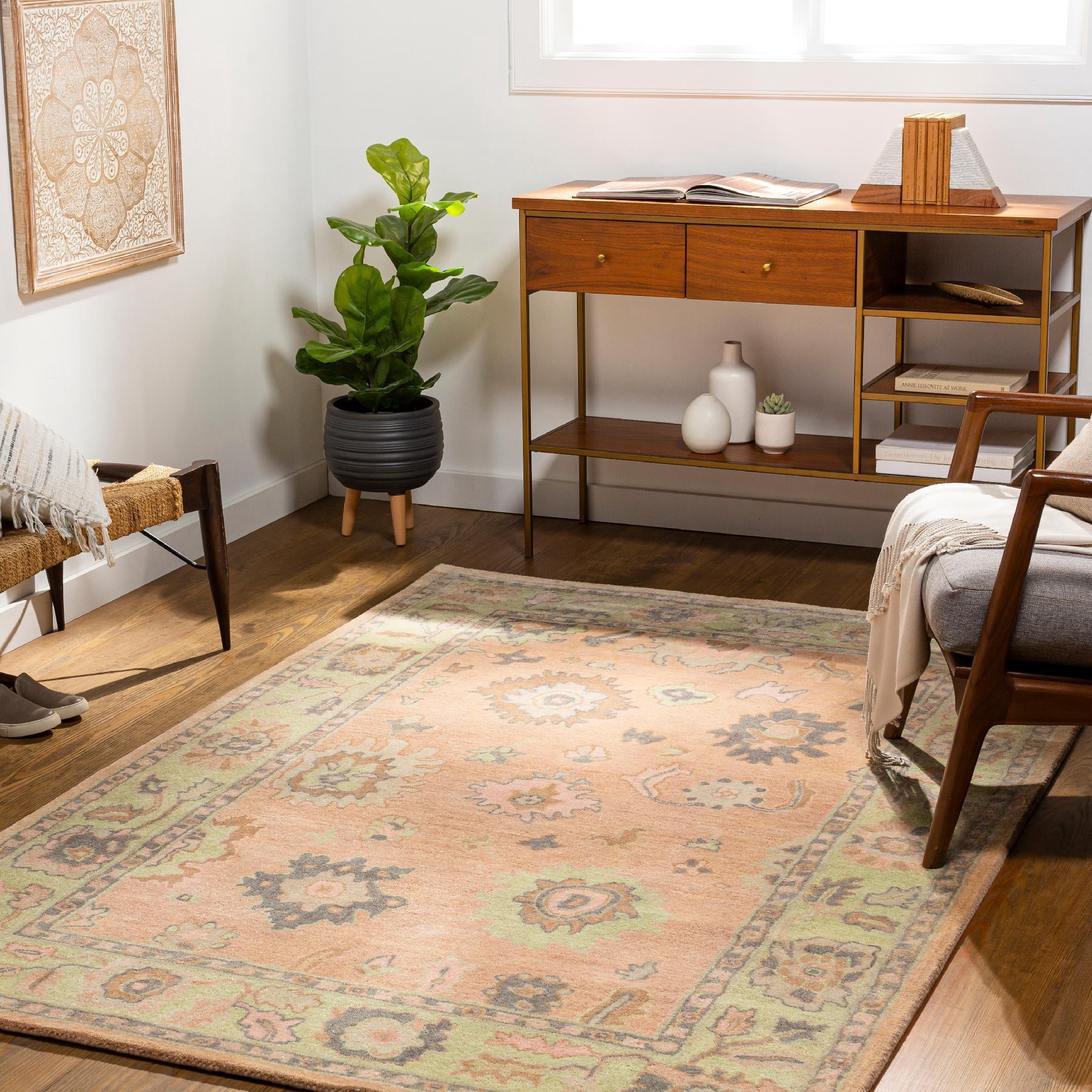 Mark&Day Area Rugs, 2x3 New Albany Traditional Peach Area Rug (2' x 3 ...