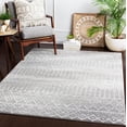 thumbnail image 1 of Mark&Day Area Rugs, 2x3 Schrins Global Charcoal Area Rug, White Grey Carpet for Living Room, Bedroom or Kitchen (2' x 3'), 1 of 8