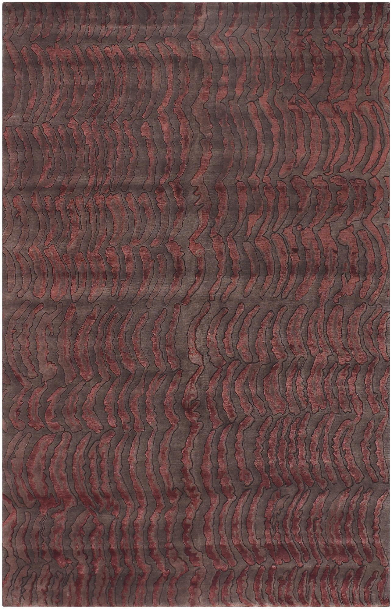 Mark&Day Area Rugs, 2x3 Simla Modern Red/Brown Area Rug, Red Brown ...