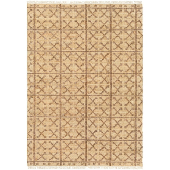 Mark&Day Jute Rugs, 2x3 Treviso Cottage Beige/Gray Area Rug, Beige Green Purple Carpet for Living Room, Bedroom or Kitchen (2' x 3')