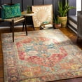 thumbnail image 1 of Mark&Day Area Rugs, 2x4 Klei Traditional Aqua Area Rug, Blue Red Cream Carpet for Living Room, Bedroom or Kitchen (2'6" x 4'), 1 of 7