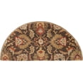 thumbnail image 1 of Mark&Day Wool Rugs, 2x4 Lyon Traditional Dark Brown Hearth Area Rug, Brown Beige Carpet for Fireplace, Entryway, Bedroom or Living Room (2' x 4' Hearth), 1 of 4