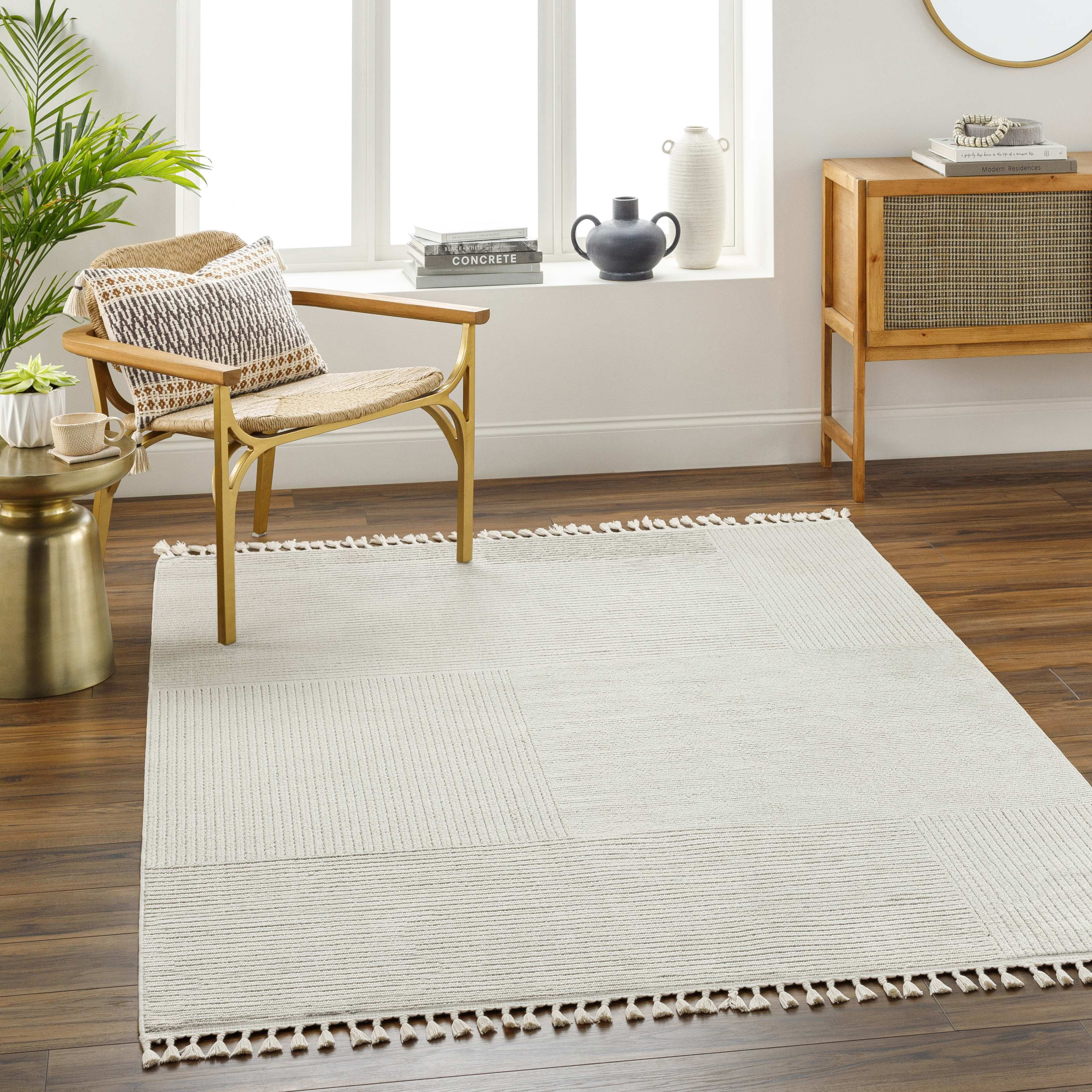 Mark&Day Area Rugs, 3x7 Abena Modern Beige/Brown Runner Area Rug, Beige ...