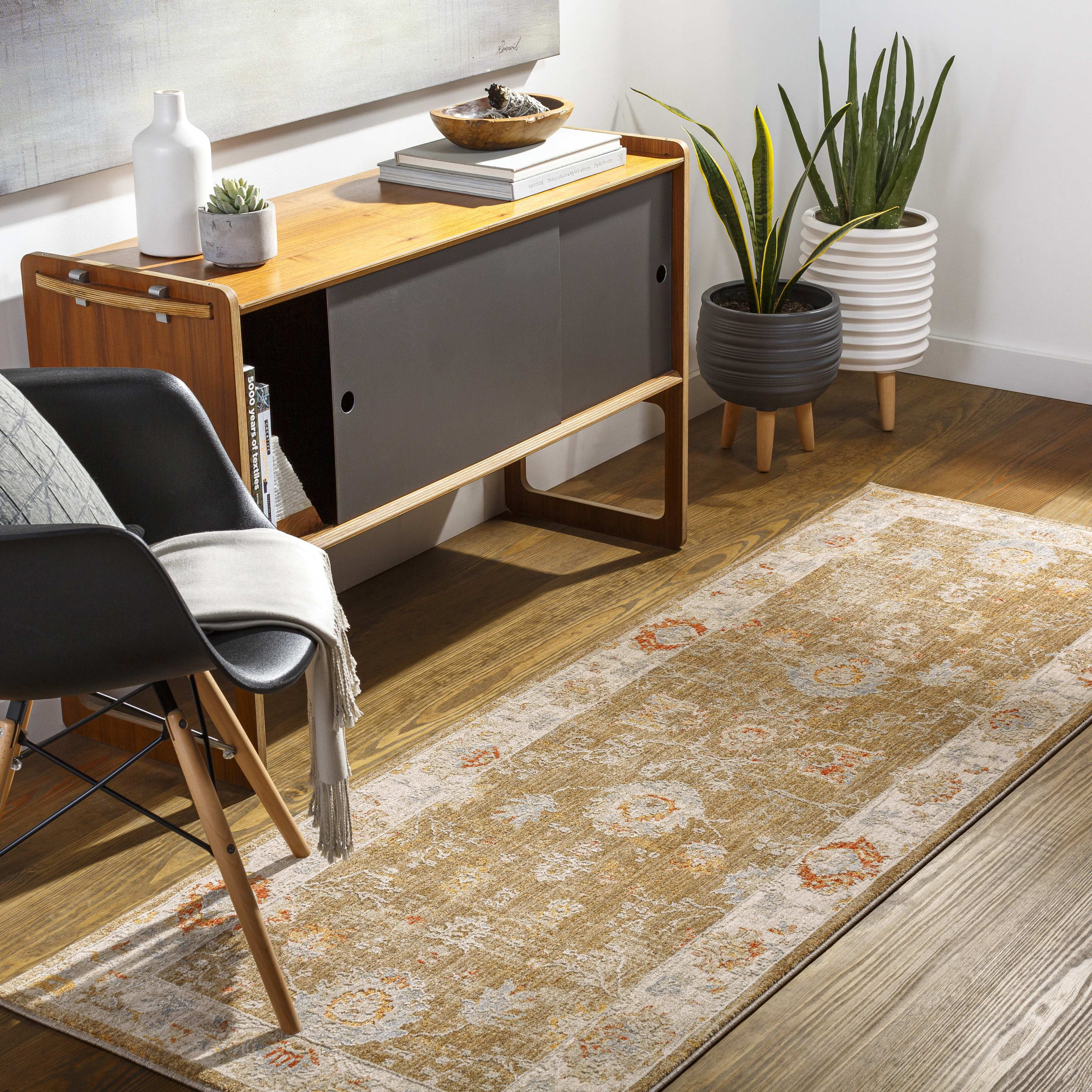 Mark&Day Area Rugs, 2x7 Cerro Gordo Traditional Camel Runner Area Rug ...