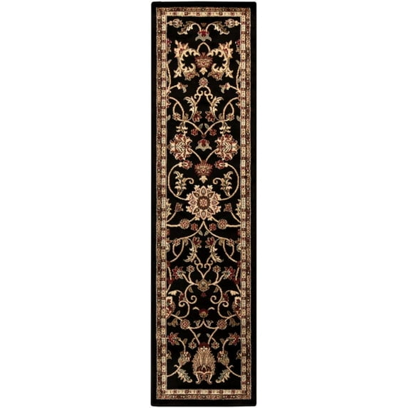 Mark&Day Area Rugs, 2x7 George Traditional Black Runner Area Rug, Black Brown Grey Carpet for Hallway, Kitchen, Bedroom or Living Room (2' x 7'5" Runner)