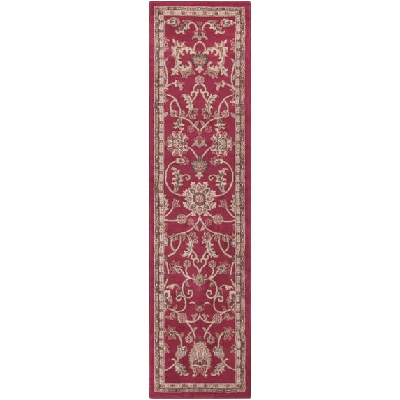Mark&Day Area Rugs, 2x7 George Traditional Brick Runner Area Rug (2' x 7'5")