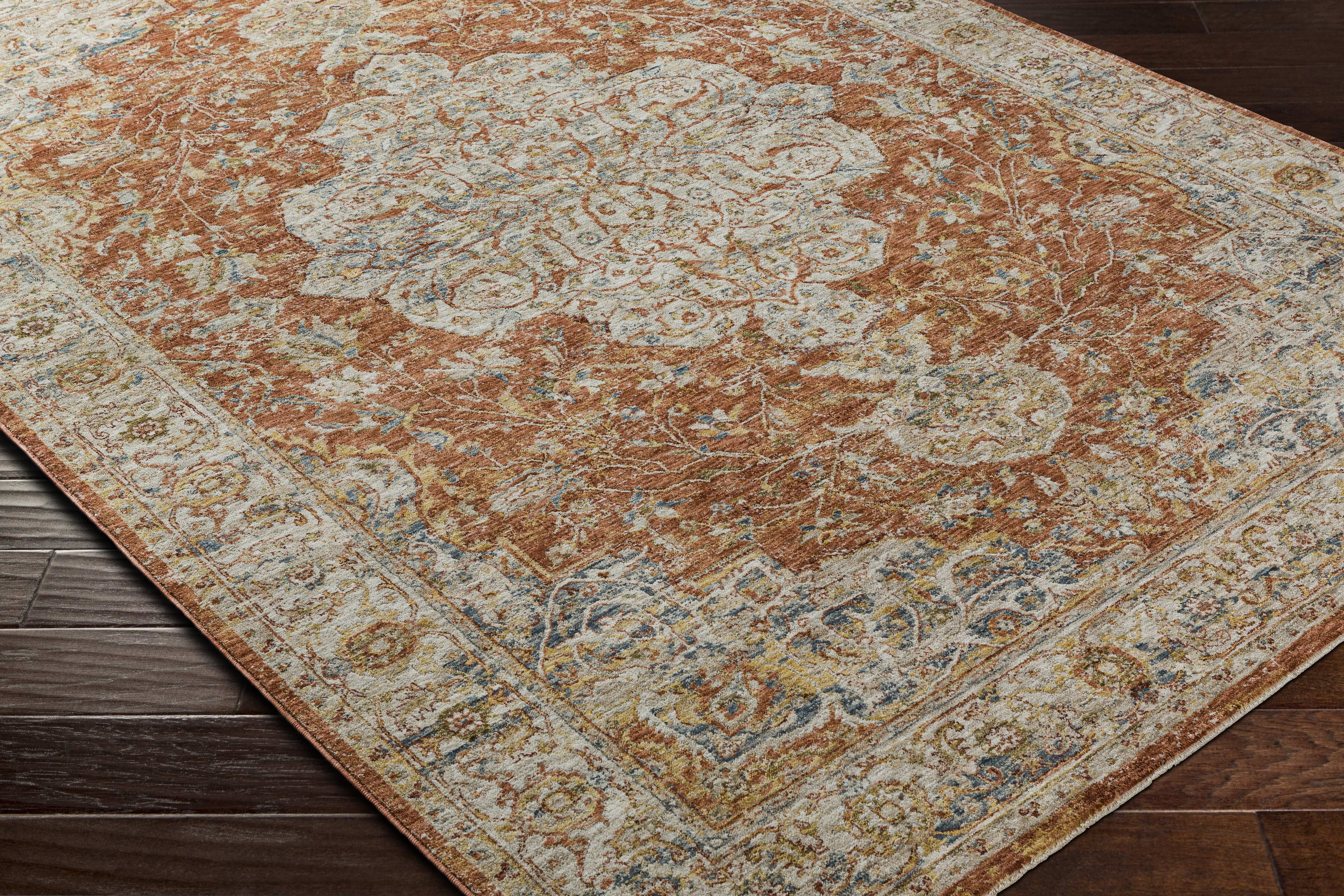 Mark&Day Area Rugs, 3x7 Mckinley Traditional Light/Mustard Runner Area ...