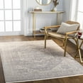 thumbnail image 1 of Mark&Day Area Rugs, 3x7 Millia Traditional Gray Runner Area Rug, Grey Beige Carpet for Hallway, Kitchen, Bedroom or Living Room (2'7" x 7'3" Runner), 1 of 6
