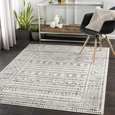 Mark&Day Area Rugs, 2x7 Nederwoud Global Light Gray Runner Area Rug (2'7" x 7'3")