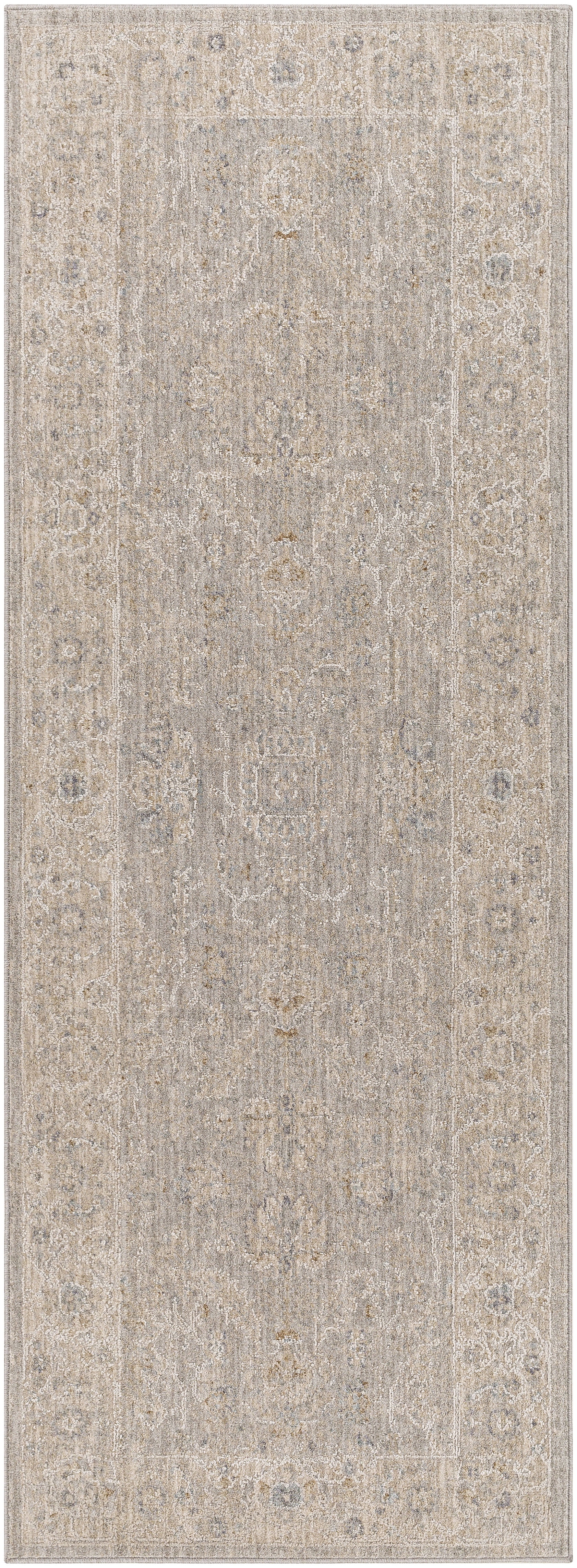 Mark&Day Area Rugs, 3x7 Schiphol Traditional Light Gray Runner Area Rug ...
