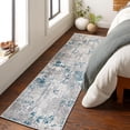 thumbnail image 1 of Mark&Day Area Rugs, 2x7 Sheldahl Modern Teal Runner Area Rug (2' x 7'), 1 of 6