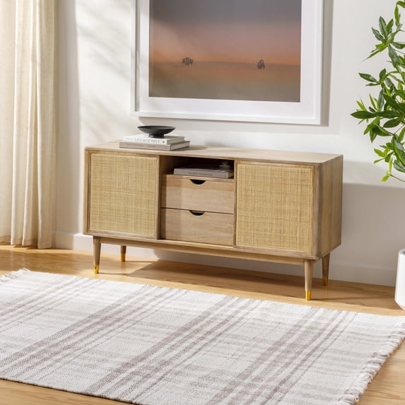 Mark&Day Area Rugs, 2x8 Alessia Cottage Dark Brown/Ivory Runner Area Rug, Ivory Taupe Beige Carpet for Hallway, Kitchen, Bedroom or Living Room (2'6" x 8' Runner)