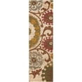 thumbnail image 1 of Mark&Day Jute Rugs, 2x8 Carthage Global Beige/Green/Blue Runner Area Rug, Brown Green Carpet for Hallway, Kitchen, Bedroom or Living Room (2'6" x 8' Runner), 1 of 3