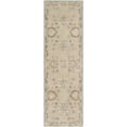 thumbnail image 1 of Mark&Day Wool Rugs, 2x8 Eckville Traditional Light Gray Runner Area Rug, Brown Ivory Carpet for Hallway, Kitchen, Bedroom or Living Room (2'6" x 8' Runner), 1 of 6