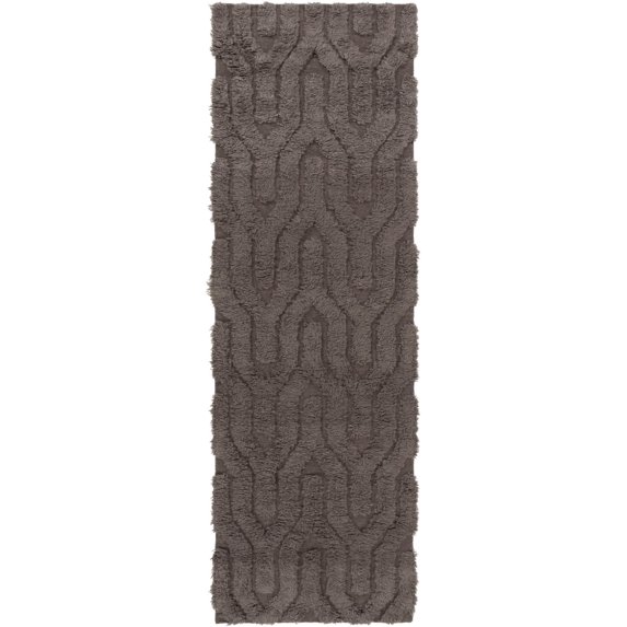 Mark&Day Area Rugs, 2x8 Huslia Modern Gray Runner Area Rug (2'6" x 8')
