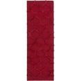 thumbnail image 1 of Mark&Day Wool Rugs, 2x8 Huttig Modern Shag Bright Red Runner Area Rug, Red Carpet for Hallway, Kitchen, Bedroom or Living Room (2'6" x 8' Runner), 1 of 4