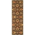 thumbnail image 1 of Mark&Day Wool Rugs, 2x8 Lyon Traditional Dark Brown Runner Area Rug, Brown Beige Red Carpet for Hallway, Kitchen, Bedroom or Living Room (2'6" x 8' Runner), 1 of 4