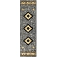 thumbnail image 1 of Mark&Day Area Rugs, 2x8 Oxbow Rustic Charcoal Runner Area Rug, Grey Black Brown Carpet for Hallway, Kitchen, Bedroom or Living Room (2'2" x 7'7" Runner), 1 of 4