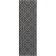 thumbnail image 1 of Mark&Day Wool Rugs, 2x8 Salesville Modern Charcoal Runner Area Rug, Grey Blue Carpet for Hallway, Kitchen, Bedroom or Living Room (2'6" x 8' Runner), 1 of 2
