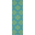 thumbnail image 1 of Mark&Day Wool Rugs, 2x8 Sellingen Modern Teal Runner Area Rug, Green Carpet for Hallway, Kitchen, Bedroom or Living Room (2'6" x 8' Runner), 1 of 2