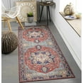 thumbnail image 1 of Mark&Day Area Rugs, 3x8 Vosges Traditional Bright Red Runner Area Rug, Red Blue Green Carpet for Hallway, Kitchen, Bedroom or Living Room (2'6" x 7'6" Runner), 1 of 8
