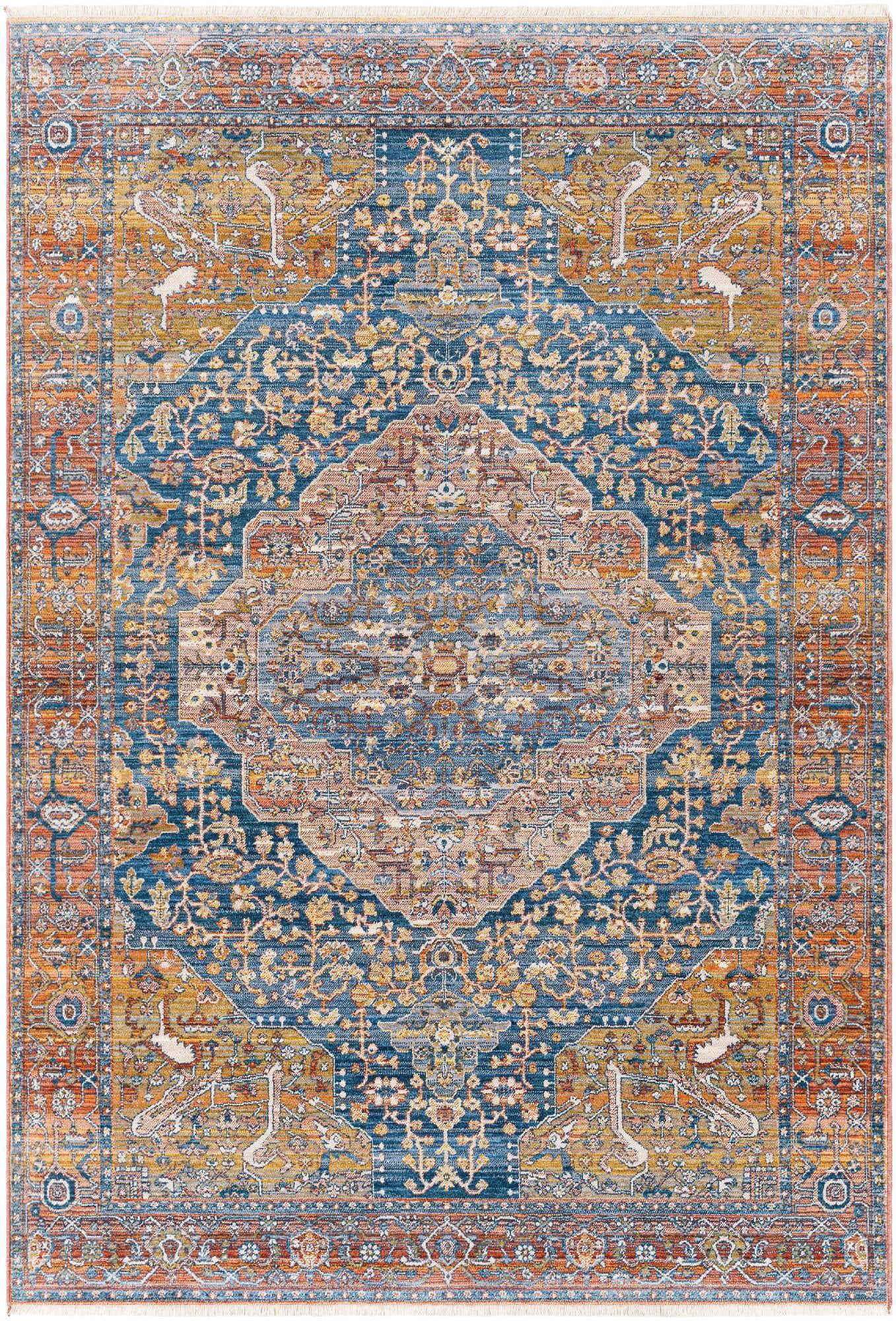 Mark&Day Area Rugs, 2x9 Leavenworth Traditional Burnt Orange Runner ...