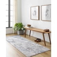 thumbnail image 1 of Mark&Day Area Rugs, 3x10 Loire Modern Teal Runner Area Rug, Blue Cream Grey Carpet for Hallway, Kitchen, Bedroom or Living Room (2'7" x 10' Runner), 1 of 8