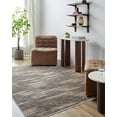thumbnail image 1 of Mark&Day Area Rugs, 3x10 Peggie Modern Brown Runner Area Rug, Grey Blue White Carpet for Hallway, Kitchen, Bedroom or Living Room (3'2" x 10' Runner), 1 of 7