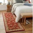 thumbnail image 1 of Mark&Day Wool Rugs, 3x12 Cochrane Traditional Dark Red Runner Area Rug, Red Beige Orange Carpet for Hallway, Kitchen, Bedroom or Living Room (3' x 12' Runner), 1 of 6