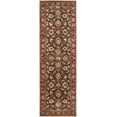 thumbnail image 1 of Mark&Day Wool Rugs, 3x12 Irricana Traditional Dark Brown Runner Area Rug, Brown Red Beige Carpet for Hallway, Kitchen, Bedroom or Living Room (3' x 12' Runner), 1 of 3