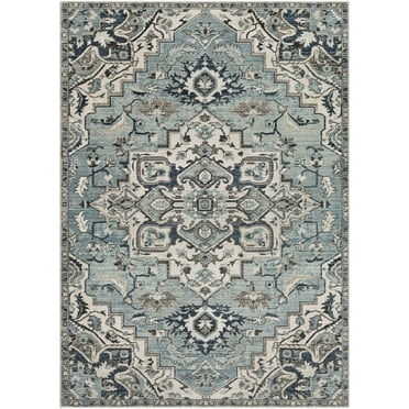 Mark&Day Area Rugs, 3x5 Acerra Traditional Navy Area Rug (2'7" x 4'11")