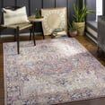 thumbnail image 1 of Mark&Day Area Rugs, 4x6 Manche Traditional Dark Brown Area Rug, Brown Blue Cream Carpet for Living Room, Bedroom or Kitchen (3'6" x 5'6"), 1 of 6