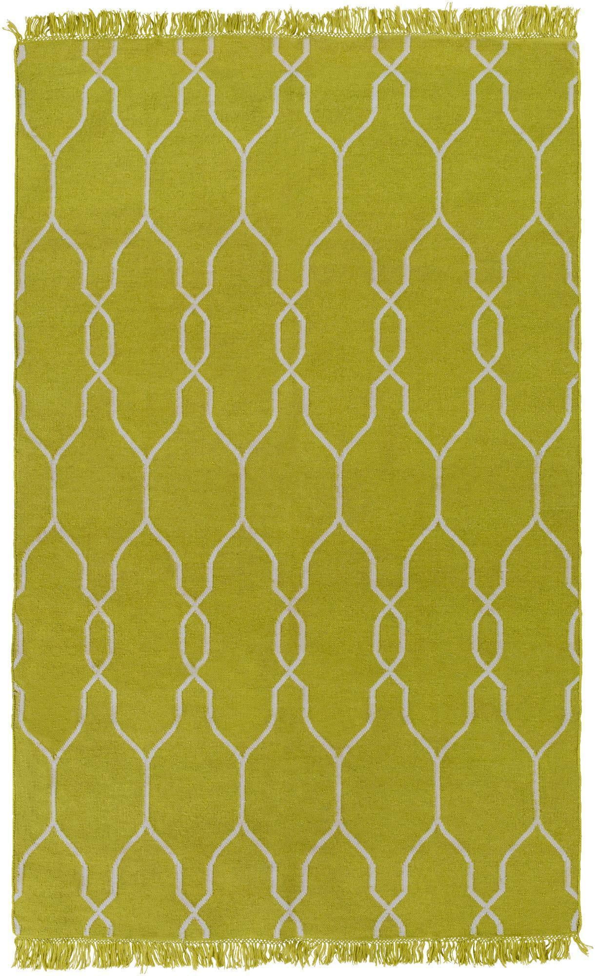 Mark&Day Area Rugs, 3x5 Tange Modern Bright Yellow White Area Rug (3'6 ...