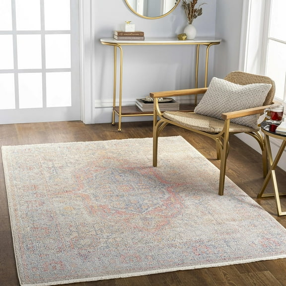 Mark&Day Area Rugs, 3x7 Palaichori Traditional Beige Runner Area Rug, Beige Orange Blue Carpet for Hallway, Kitchen, Bedroom or Living Room (2'7" x 7'3" Runner)