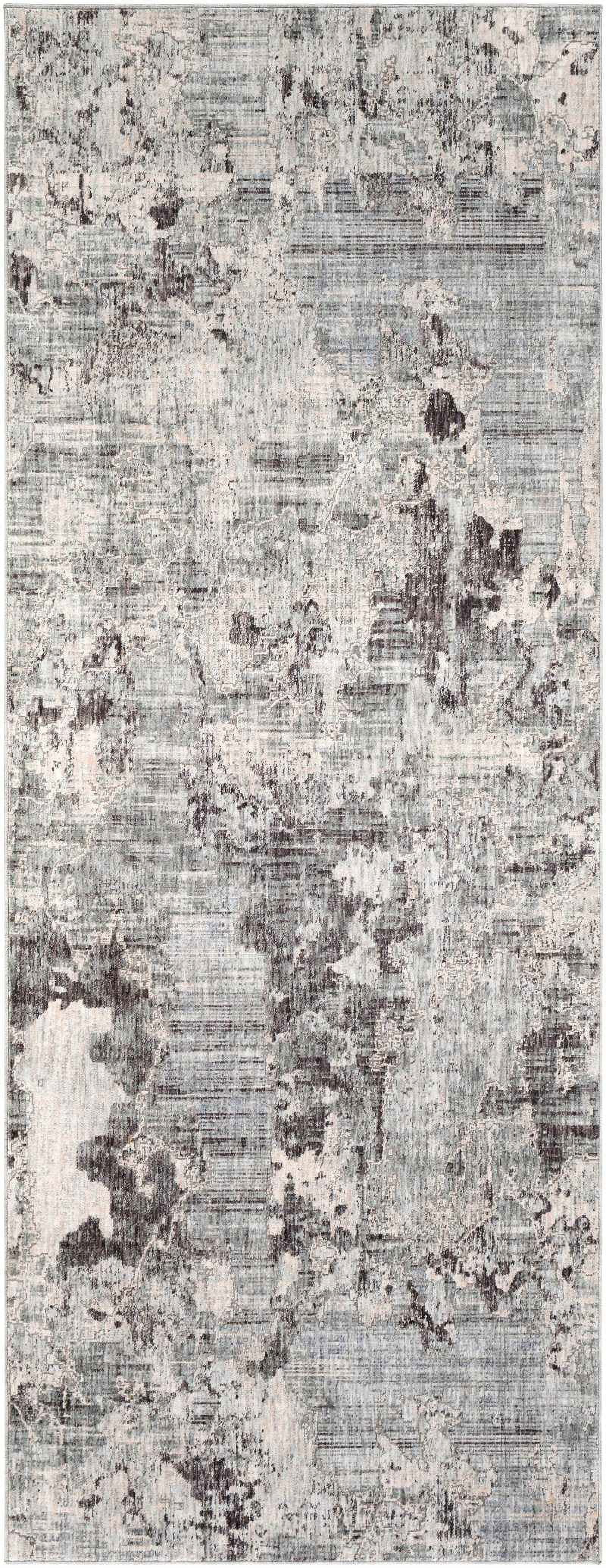 Mark&Day Area Rugs, 3x8 Aalden Modern Pale Blue Runner Area Rug, Blue ...