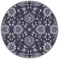 thumbnail image 1 of Mark&Day Wool Rugs, 4ft Round Eckville Traditional Charcoal Area Rug, Grey Carpet for Living Room, Bedroom or Kitchen (4' Round), 1 of 1