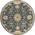 thumbnail image 1 of Mark&Day Wool Rugs, 4ft Round Ness Traditional Navy Area Rug, Blue Brown Beige Carpet for Living Room, Bedroom or Kitchen (4' Round), 1 of 9