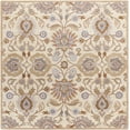 thumbnail image 1 of Mark&Day Wool Rugs, 4x4 Eckville Traditional Cream Square Area Rug, Cream Orange Carpet for Living Room, Bedroom or Kitchen (4' Square), 1 of 1