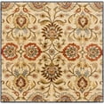 thumbnail image 1 of Mark&Day Wool Rugs, 4x4 Eckville Traditional Ivory Square Area Rug, Beige Red Carpet for Living Room, Bedroom or Kitchen (4' Square), 1 of 7