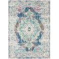 thumbnail image 1 of Mark&Day Area Rugs, 4x5 Aria Traditional Navy Area Rug (3'11" x 5'7"), 1 of 6
