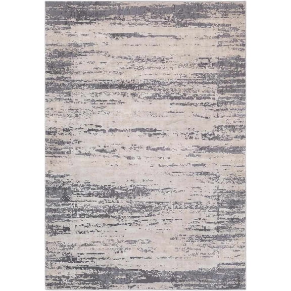Mark&Day Area Rugs, 4x6 Arnie Modern Abstract Marble Gray/Khaki Area Rug, Grey White Marble Swirl Carpet for Living Room, Bedroom or Kitchen (3'11" x 5'7")